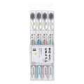4-Pack Soft Bristle Toothbrush Set | Compact Head PP Handle Manual Toothbrush Set QXL Macaron