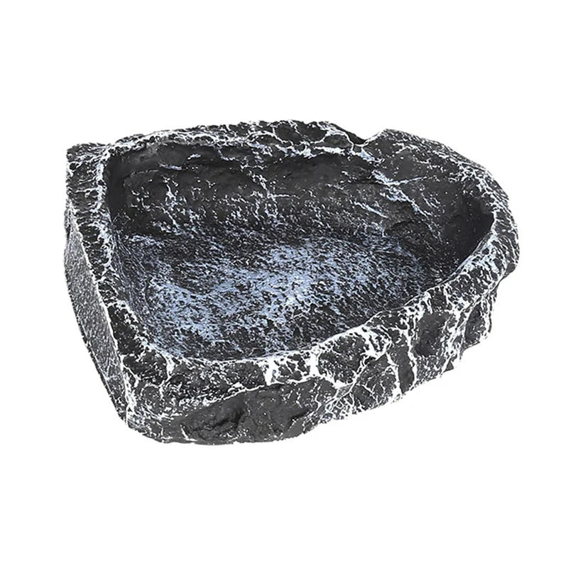 Imitation Stone Reptile Feeding & Water Bowl | Bearded Dragon Reptile Feeding Bowl QXL