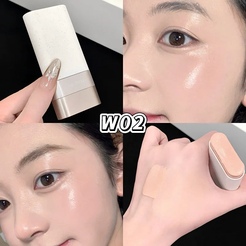Foundation Stick Full Coverage Matte Waterproof Oil Control Foundation Stick QXL W02