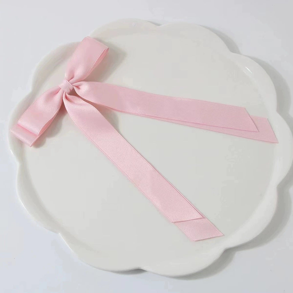 4-Pack Double-Layer Ribbon Bow Hair Clips | Ballet Style Bow Hair Clips QXL Pink 1pc