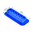 Silicone Eyelash Glue Holder Tray | 6-Cell Lash Extension Tool Lash Extension Tray QXL 100pcs Blue