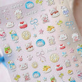5D Kawaii Nail Art Stickers | Jelly Dessert & Heart Decals