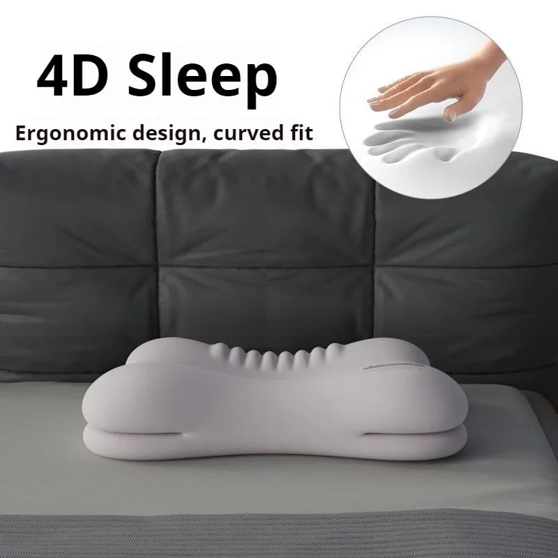 Ergonomic Memory Foam Pillow | Multi-Zone Support – Gray Memory Foam Pillow QXL