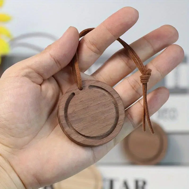 Handmade Wood Essential Oil Diffuser Pendant | Car & Home Wood Aroma Diffuser QXL