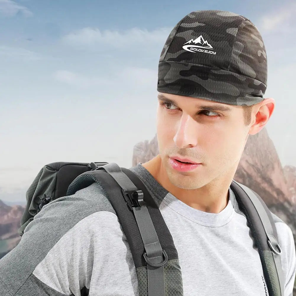 Breathable Skull Cap | Quick-Dry Cycling & Running Helmet Liner Skull Cap Hat QXL