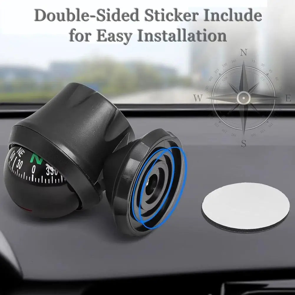 360° Ball Compass Car Dashboard Navigator | ABS Accessory Car Dashboard Compass QXL