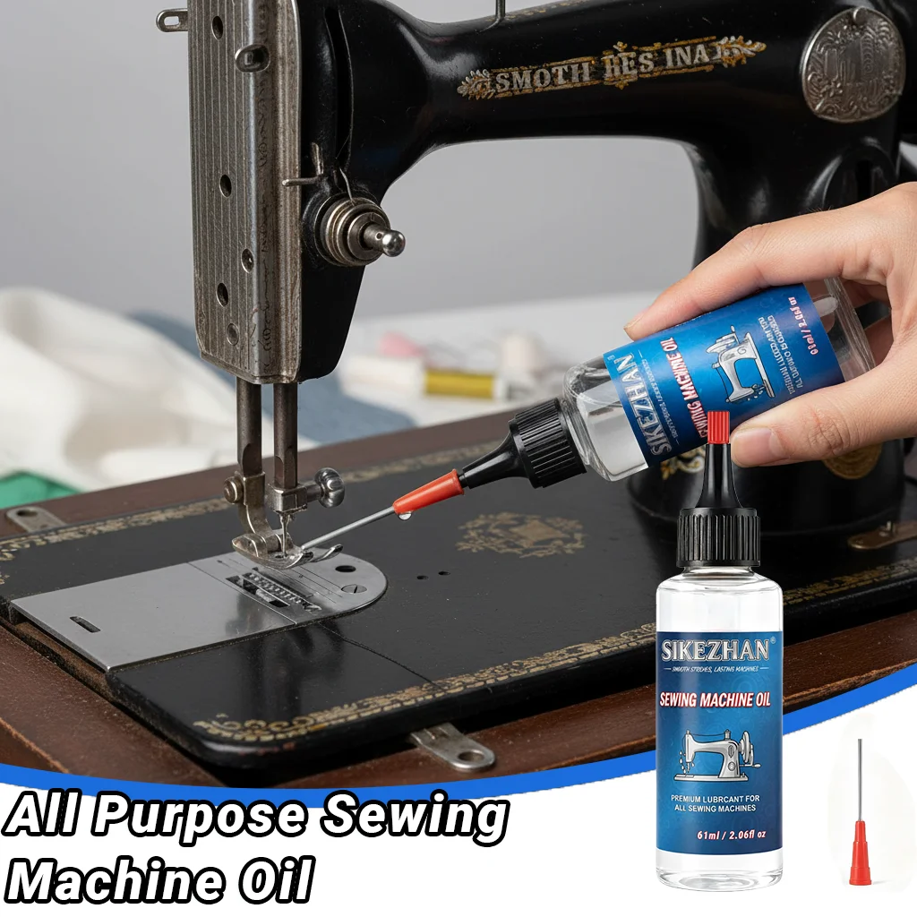 SIKEZHAN Sewing Machine Oil | Precision Needle Lubricant 61ml Machine Lubricant Oil QXL