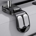 Heavy-Duty Car Seat Headrest Hooks | 25kg ABS Spring Clip Car Headrest Hook QXL Black