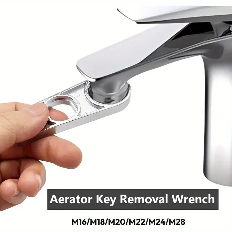 6-in-1 Faucet Aerator Wrench | Zinc Alloy Key Tool Faucet Aerator Wrench QXL