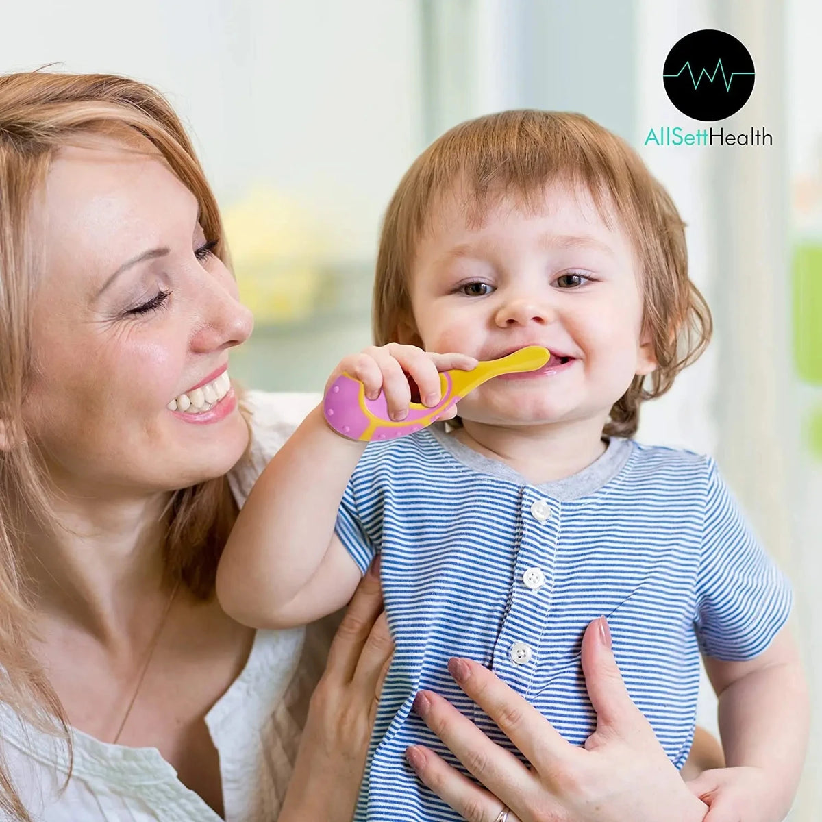 2-Pack BPA-Free Soft Bristle Toddler Toothbrush | Kids Set Kids Toothbrush Set QXL