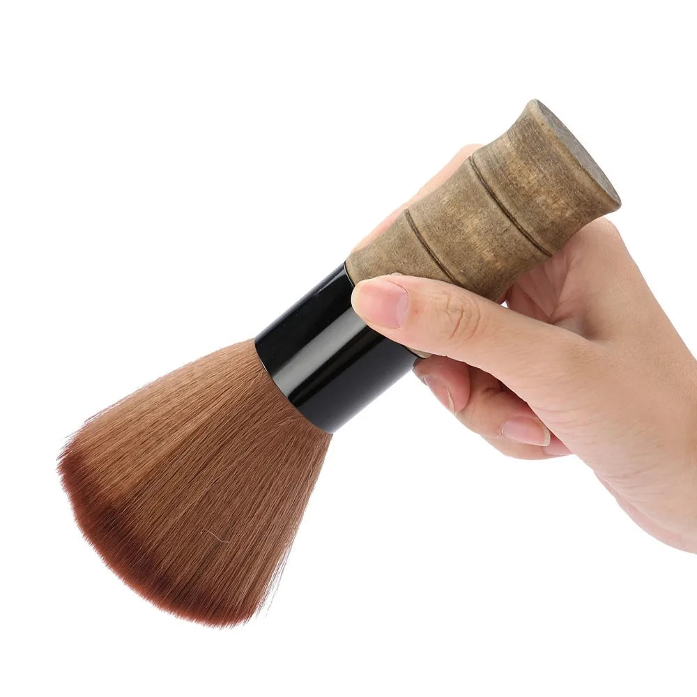 Professional Neck Duster Brush | Wooden Handle Hair Salon Neck Duster Brush QXL