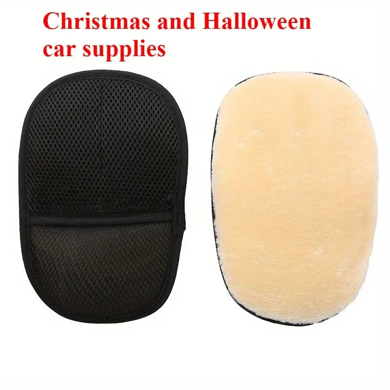 Plush Car Wash Mitt Glove | 1-Pc & 3-Pc Cleaning Set Car Wash Mitt QXL