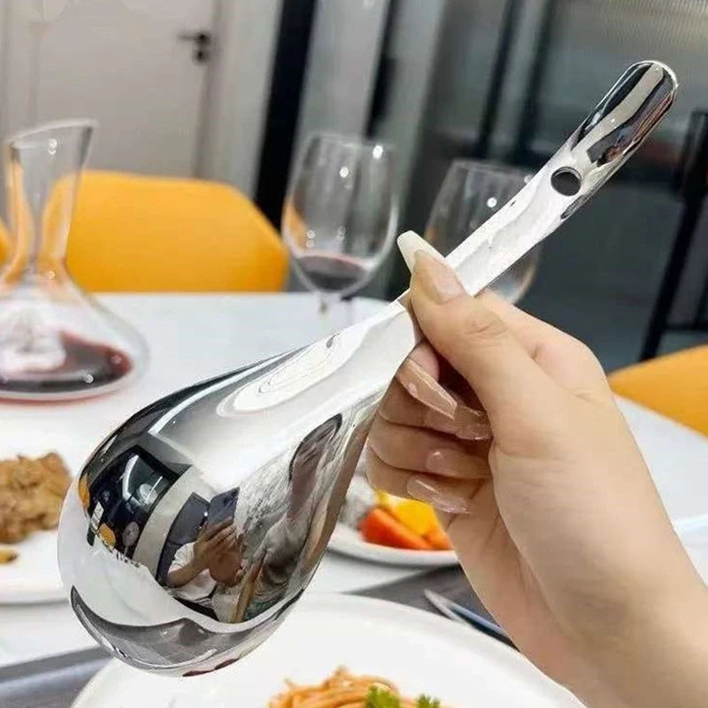 Stainless Steel Long Handle Stirring Spoon – Soup & Dessert Kitchen Spoon QXL