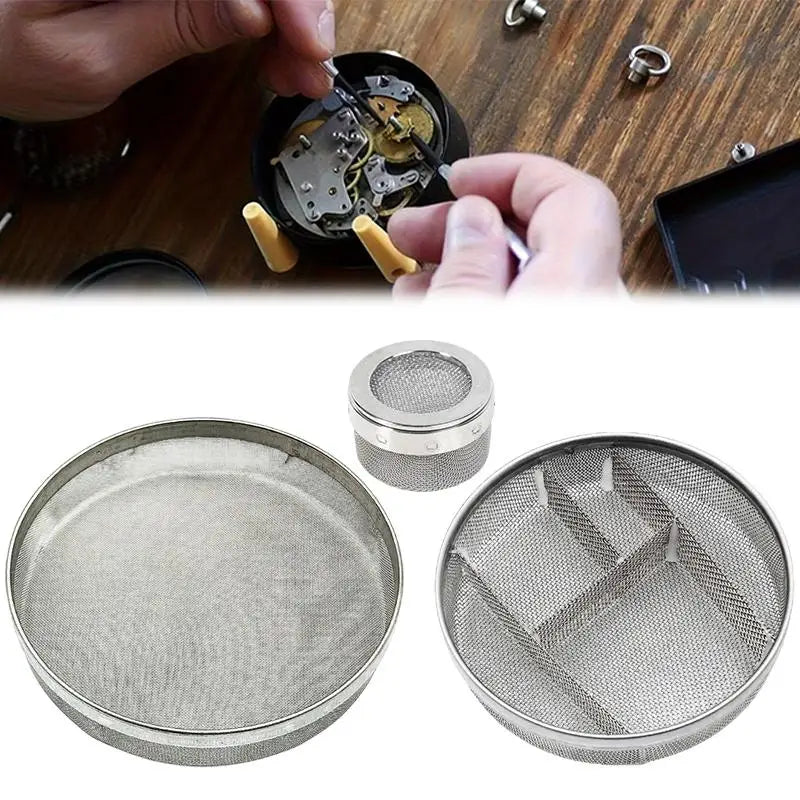 Stainless Steel Ultrasonic Cleaning Mesh Basket | Watch & Jewelry Ultrasonic Cleaning Basket QXL