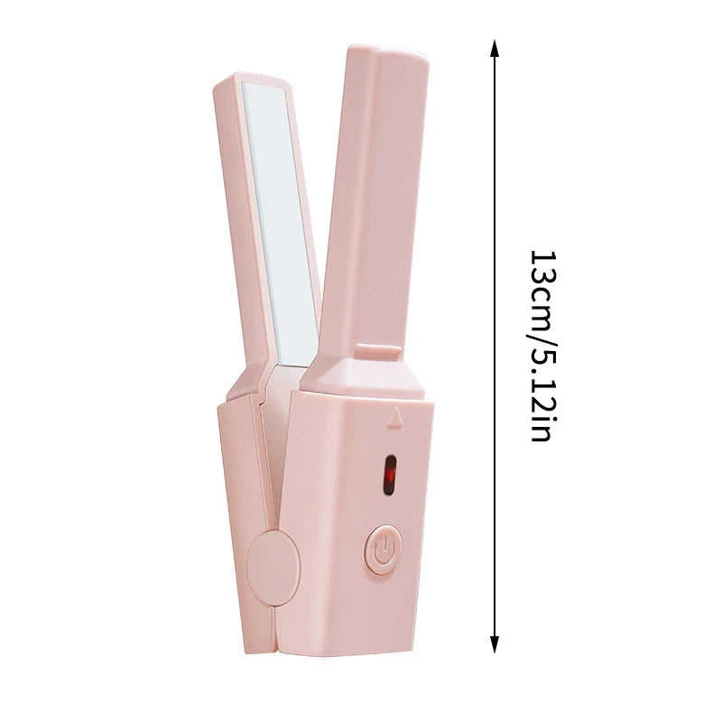 JCSYFAC Mini USB Hair Straightener & Curler Stick | Portable Hair Straightener Stick QXL