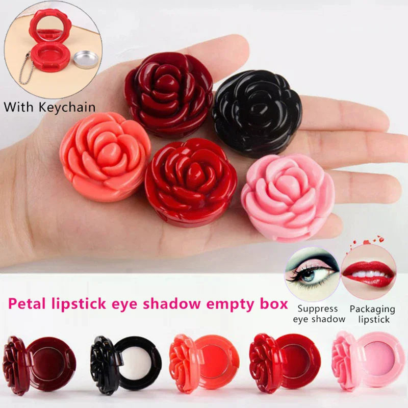 Rose Mirror Keychain Compact | Refillable Makeup Case Refillable Makeup Compact QXL