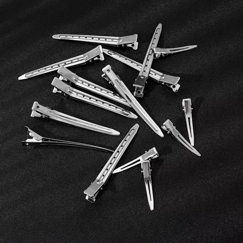 15-Pack Metal Duck Bill Hair Sectioning Clips | Salon Styling Hair Sectioning Clips QXL