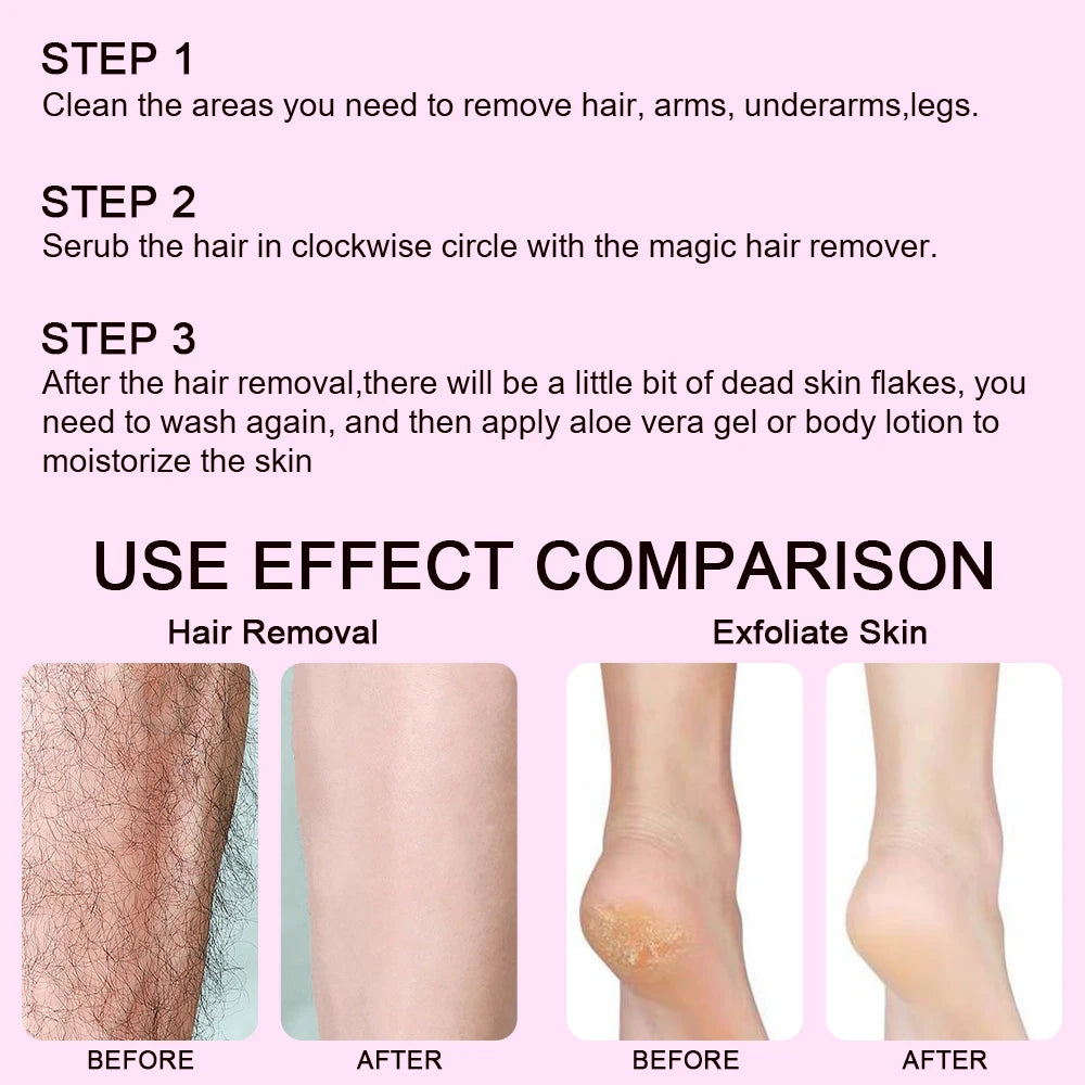 Nano Crystal Hair Remover | Reusable Glass Epilator & Exfoliator Crystal Hair Remover QXL