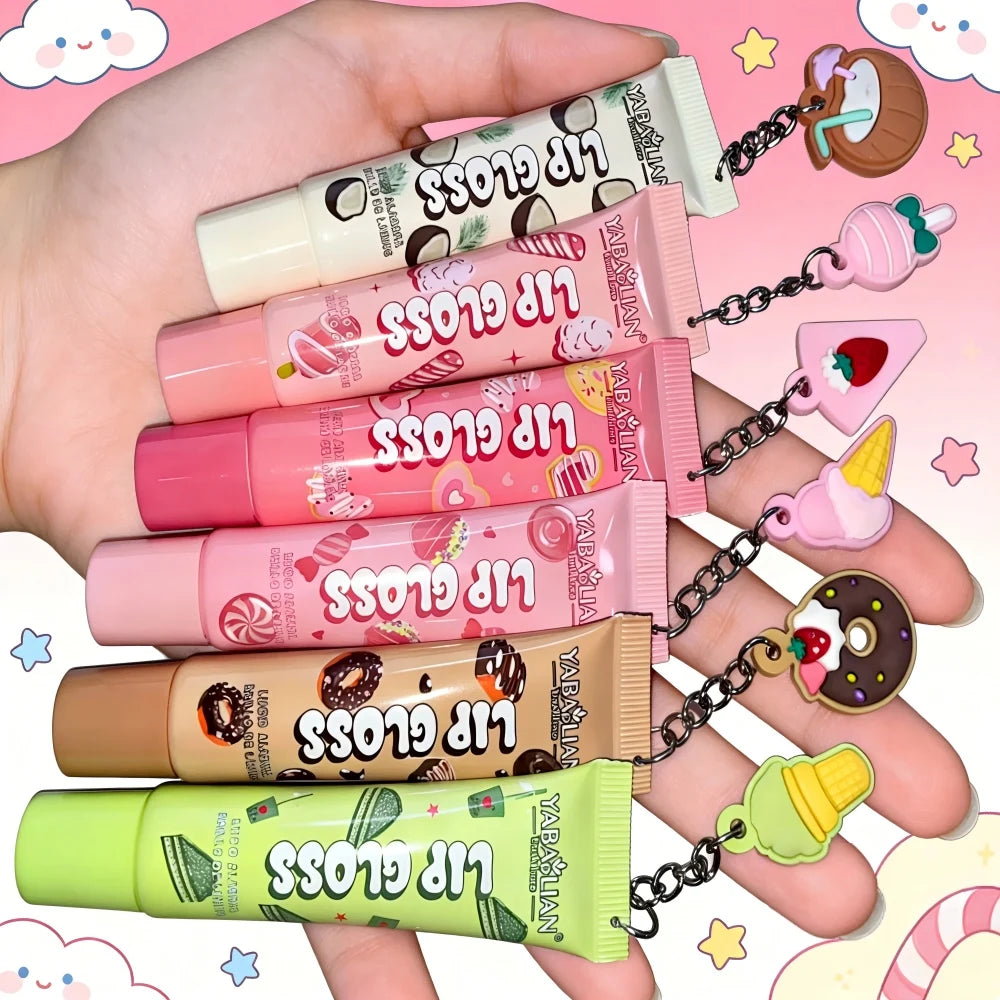 6-Color Crystal Jelly Lip Gloss | Moisturizing Glass Lips Jelly Lip Gloss QXL