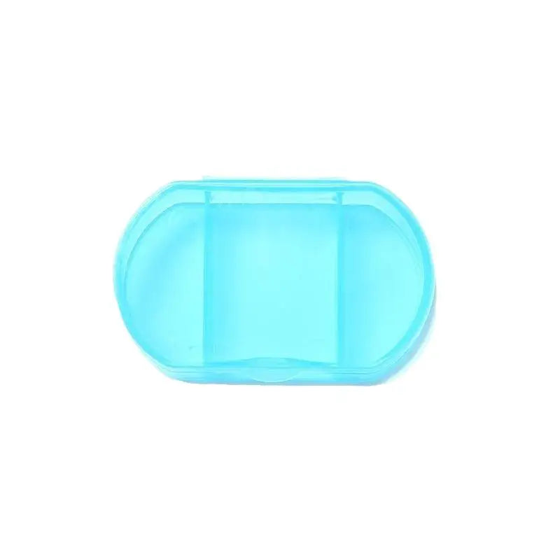 4-Pack Mini BPA-Free Pill Organizer | 2-Compartment Travel Box Pill Organizer Box QXL