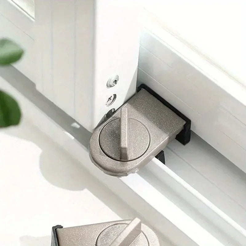 Adjustable Aluminum Sliding Window Safety Lock | Child Secure Window Safety Lock QXL