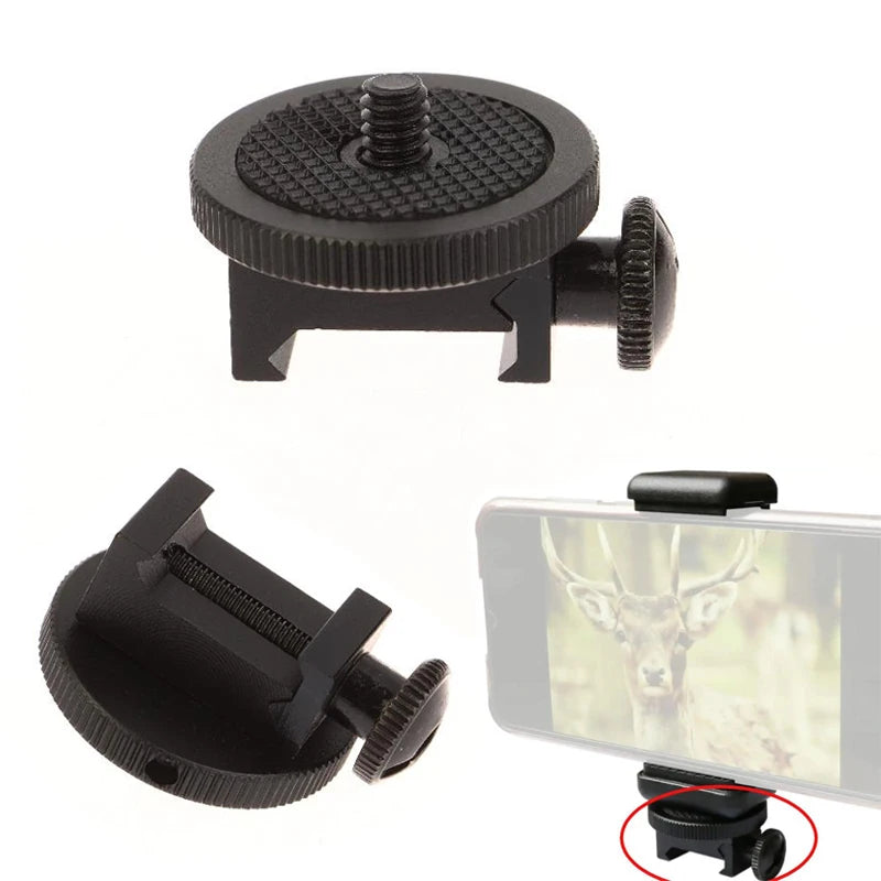 Picatinny Rail Camera Mount 21–25mm | 1/4" Screw Adapter Camera Rail Mount QXL