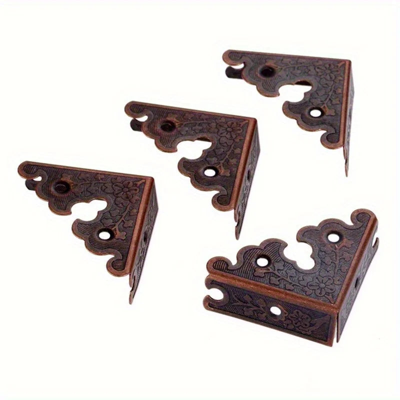 8-Pack 34mm Metal Box Corner Protectors – Decorative Iron Box Corner Protectors QXL