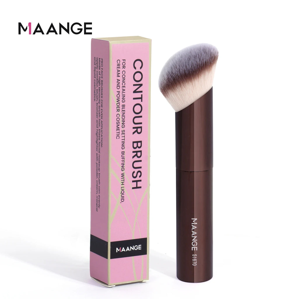 MAANGE Angled Foundation & Concealer Buffing Makeup Brush Angled Makeup Brush QXL