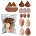 20-Pc Makeup Sponge Kit | Blender, Triangle Puff & Mini Sponges Makeup Sponge Set QXL 14pcs brown