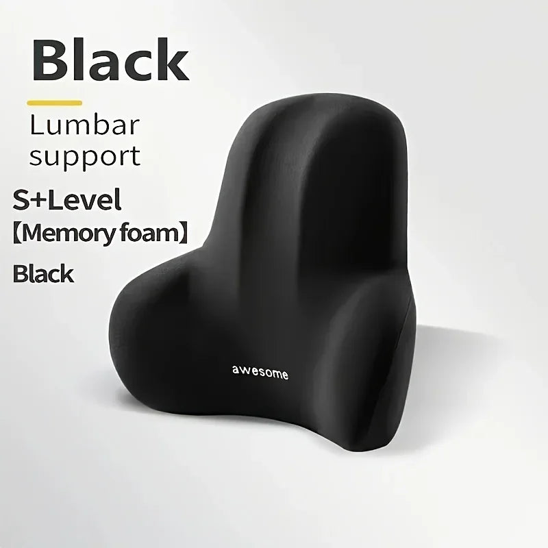 Memory Foam Lumbar Support Cushion | Car, Office & Gaming Lumbar Support Cushion QXL black 5 3