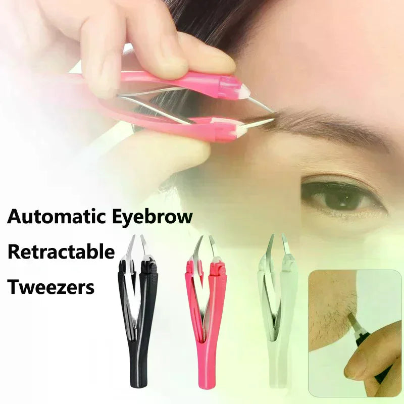 Retractable Stainless Steel Eyebrow Tweezer | Face Hair Removal Eyebrow Tweezer QXL