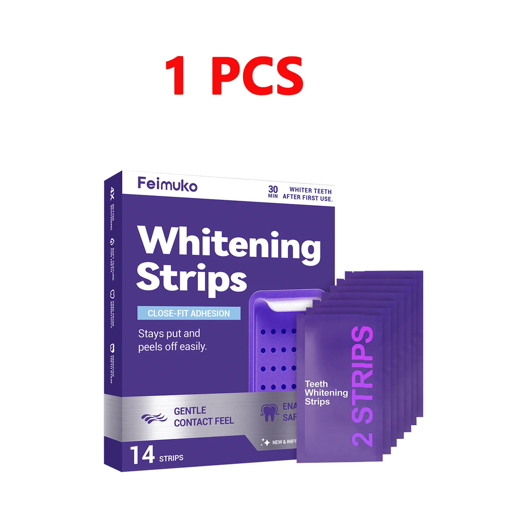 Purple Teeth Whitening Strips – Enamel Safe, Sensitive Teeth Teeth Whitening Strips QXL 1pcs