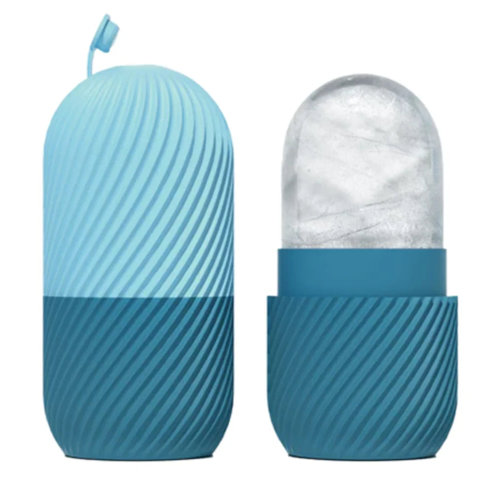 Silicone Ice Roller for Face | Reusable Facial Massager Facial Ice Roller QXL Blue