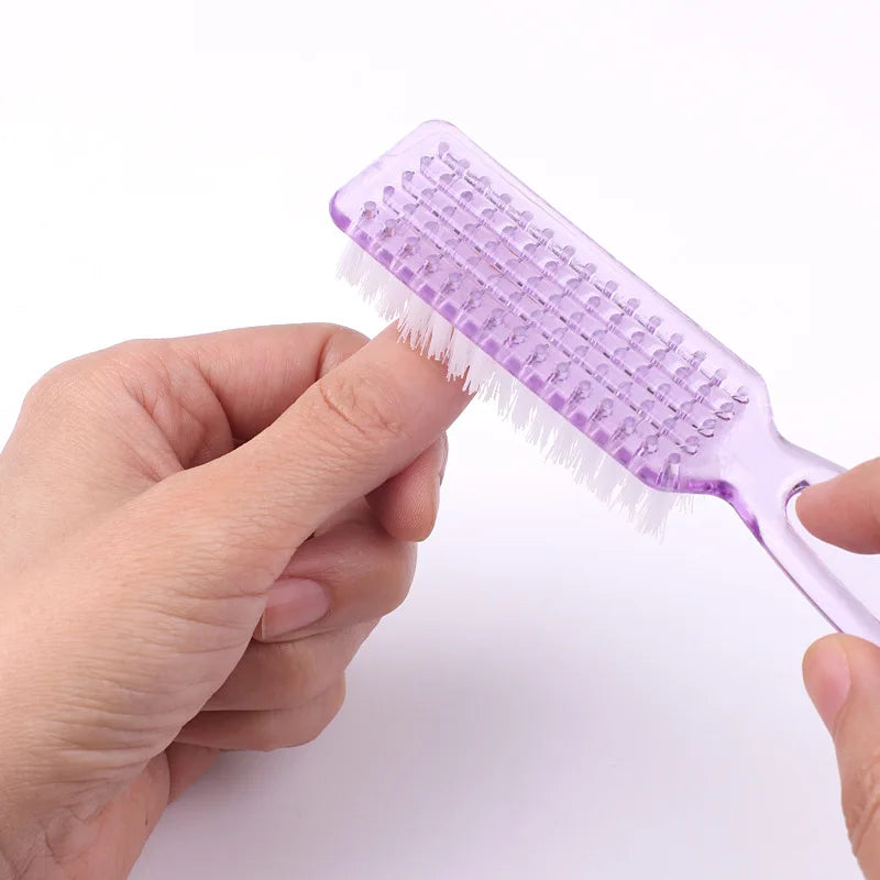 FUMOSIK 2-Pack Nail Art Dust Remover Brushes | Plastic Handle Nail Art Brush QXL