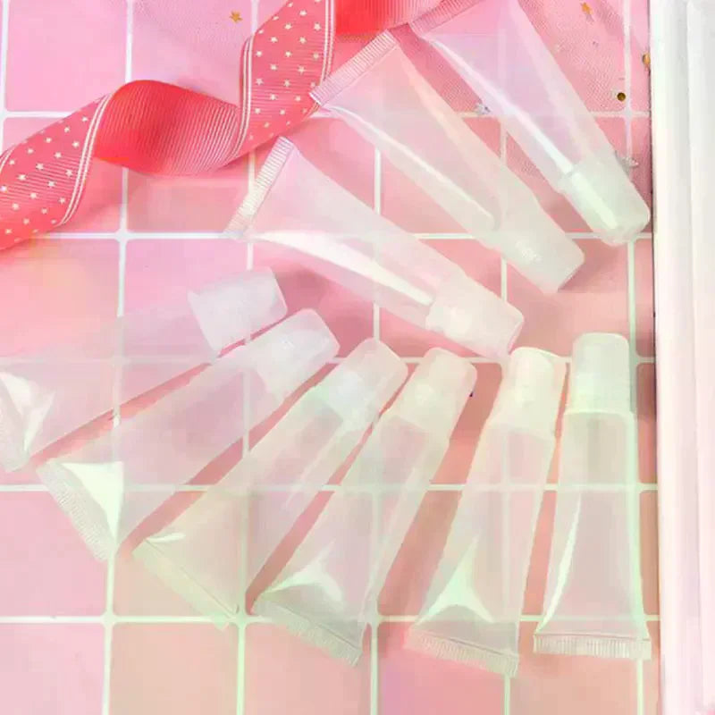 10-Pack Empty Lip Gloss Tubes 5/10/15ml – Clear Squeeze Containers Lip Gloss Containers QXL