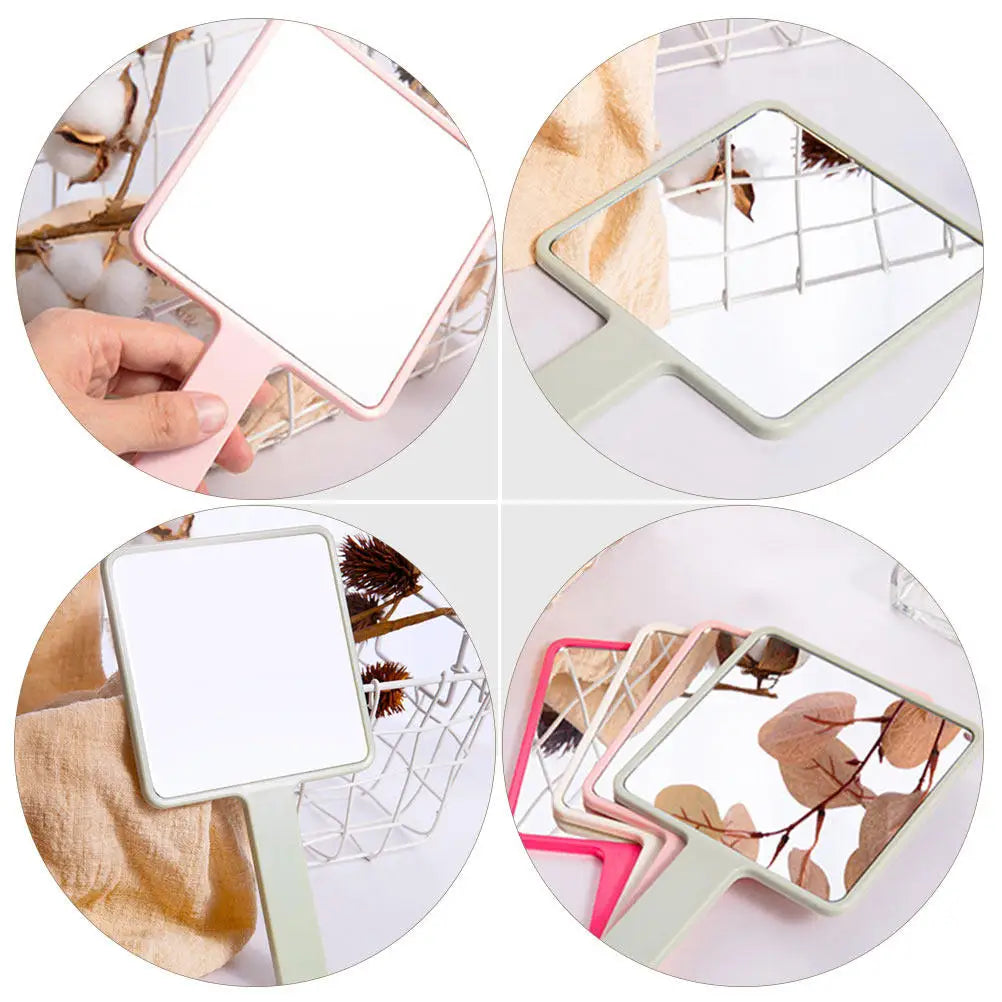 3-Pack Portable Handheld Makeup Mirrors | Compact Travel Set Handheld Makeup Mirror QXL