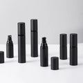 Airless Pump Bottle 15ml 30ml 50ml | Black Vacuum Lotion Jar Airless Pump Bottle QXL 15ml spray