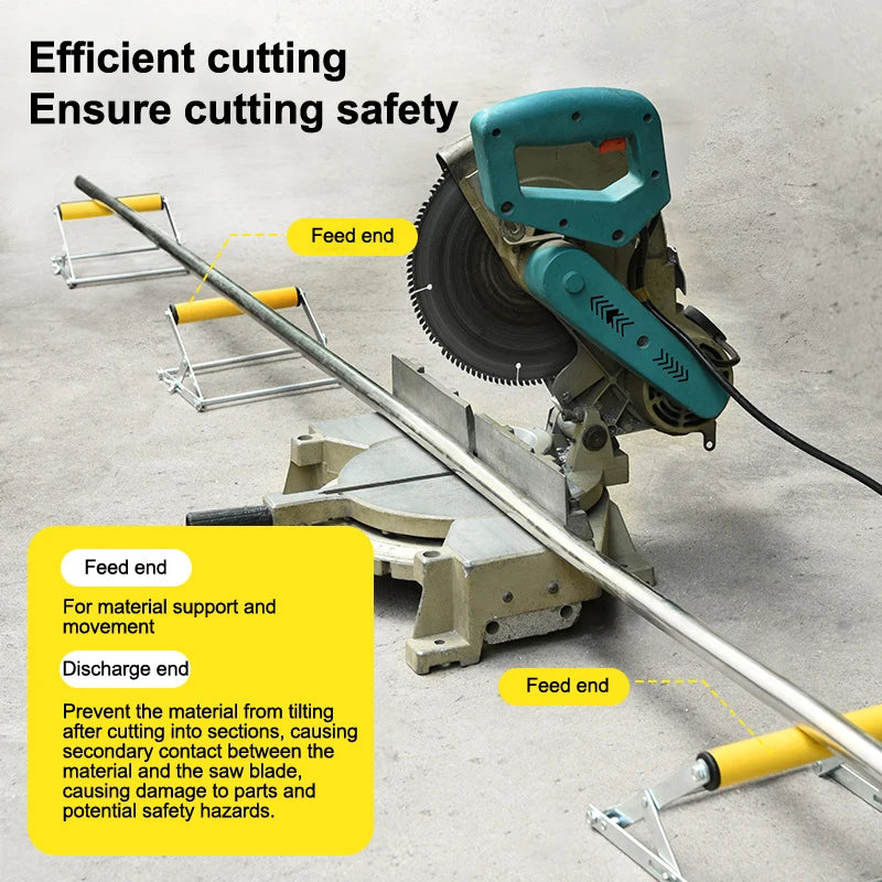 Adjustable Foldable Miter Saw Roller Support Stand | Stainless Saw Support Stand QXL