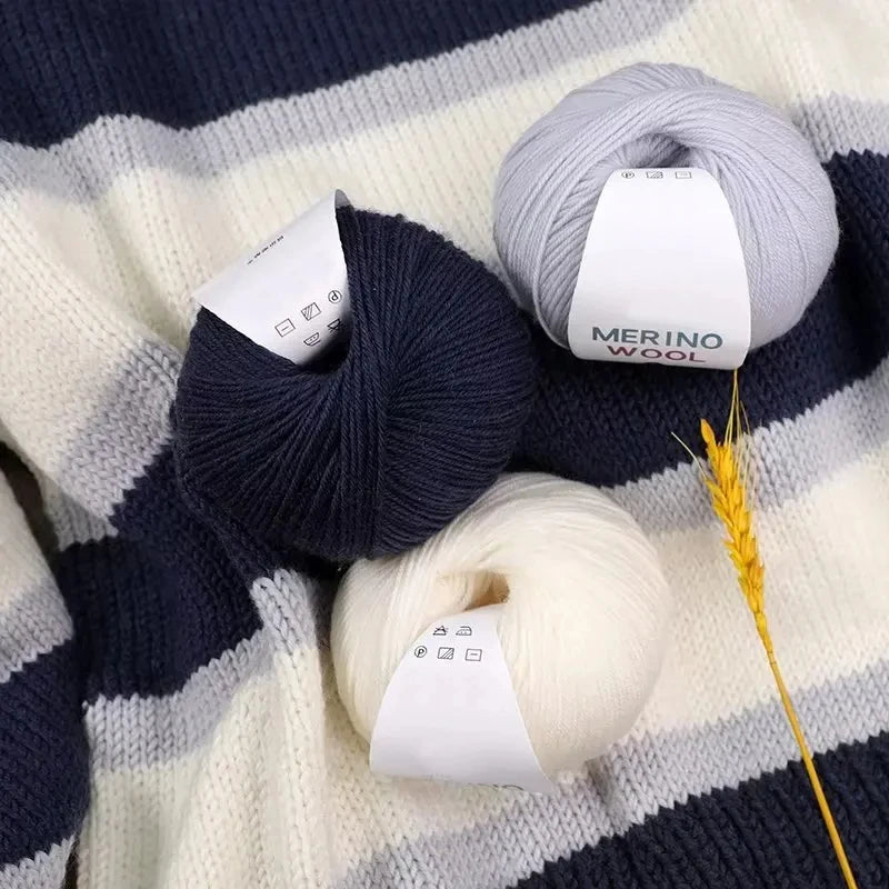 100% Merino Wool Yarn Ball | Worsted Knitting & Crochet Knitting Yarn QXL