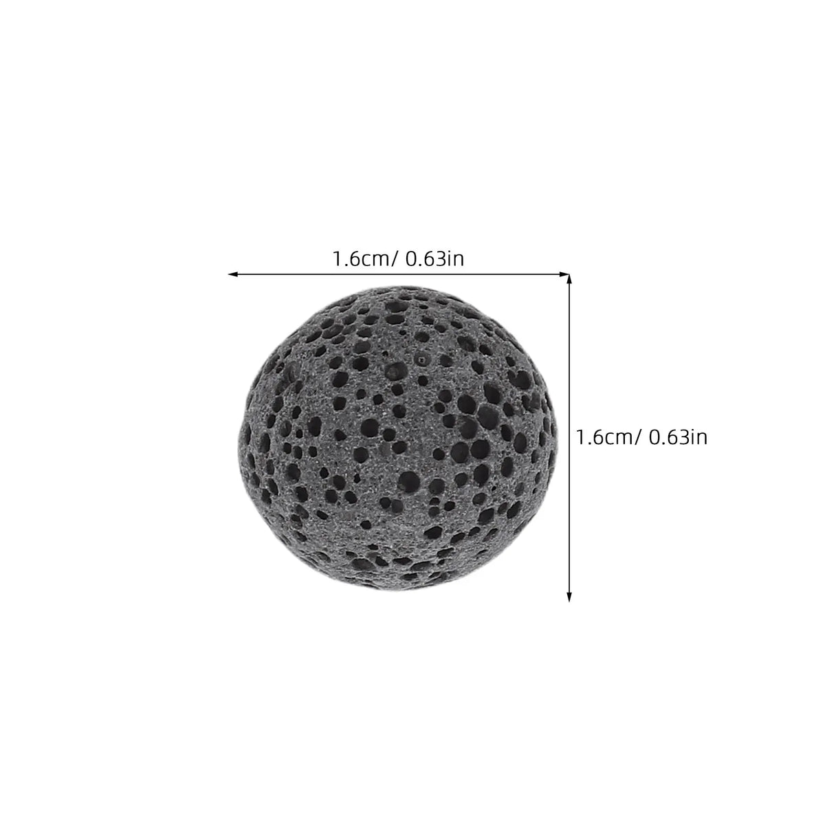 Volcanic Lava Rock Essential Oil Diffuser Stones | 26pc Bag Essential Oil Diffuser Stones QXL Black