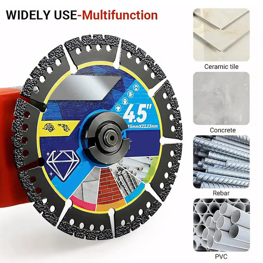 3-Pack Diamond Cutting Blades | Angle Grinder Multi-Material Diamond Cutting Blades QXL