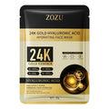 SADOER 20-Pack Gold Hyaluronic Acid Face Masks | Moisturizing Hydrating Sheet Mask QXL 20pcs