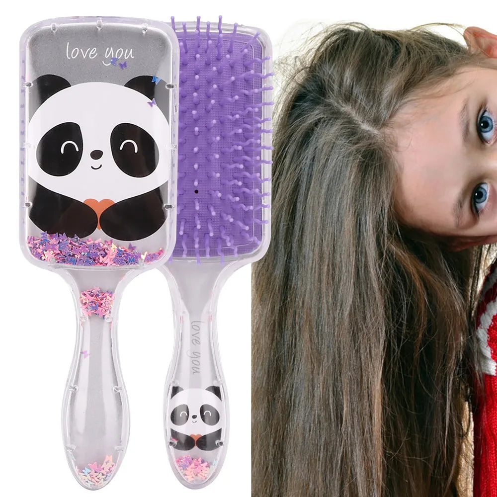 Cartoon Cushion Hair Comb | Detangling & Scalp Massage Scalp Massage Comb QXL