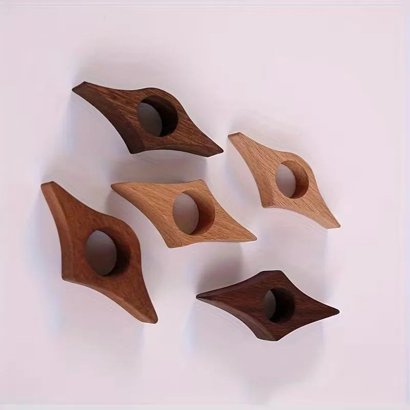 Polished Wooden Thumb Bookmark | One-Handed Page Turner Wooden Thumb Bookmark QXL