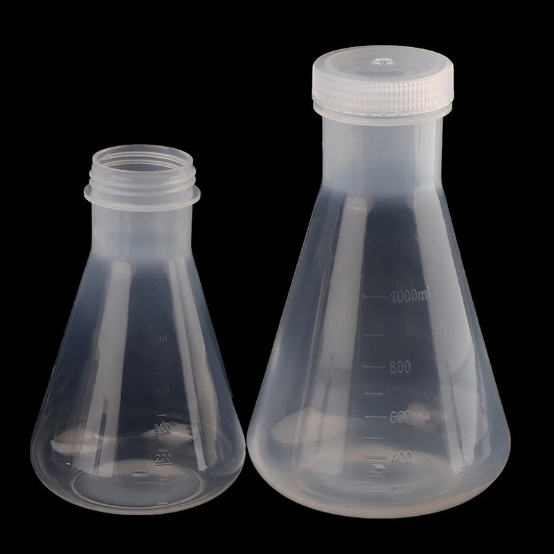 PP Erlenmeyer Flask with Screw Cap | 50ml–1000ml Lab Conical Lab Conical Flask QXL