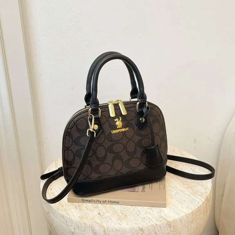 Retro Leather Diaper Bag | Large Crossbody Tote for Moms Diaper Bag Tote QXL