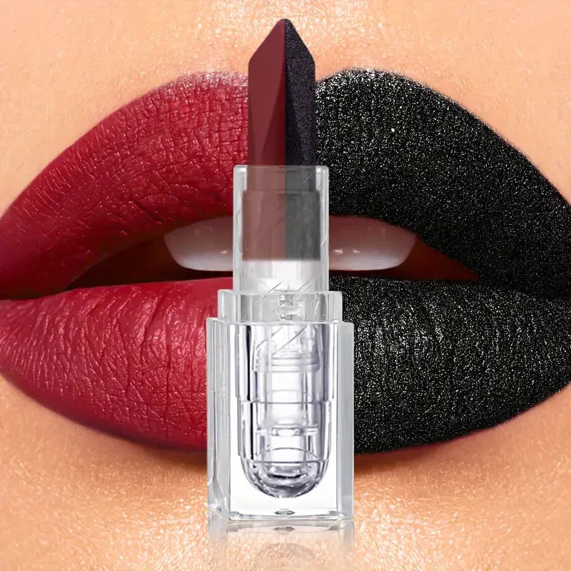 VERONNI 2-in-1 Two-Tone Matte & Glitter Lipstick | Long-Lasting 2-in-1 Lipstick QXL