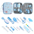 20-Piece Baby Grooming & Care Kit | Nail Clipper Set for Newborns Baby Grooming Kit QXL B306 Blue 20 pcs