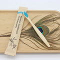 50-Pack Bamboo Toothbrushes | Soft Bristle, Eco-Friendly Bamboo Toothbrush QXL 50Pcs Blue