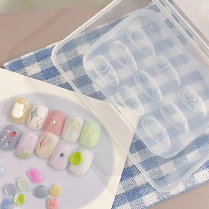 3D Lion Dance Silicone Nail Art Mold | DIY Manicure Template Nail Art Mold QXL
